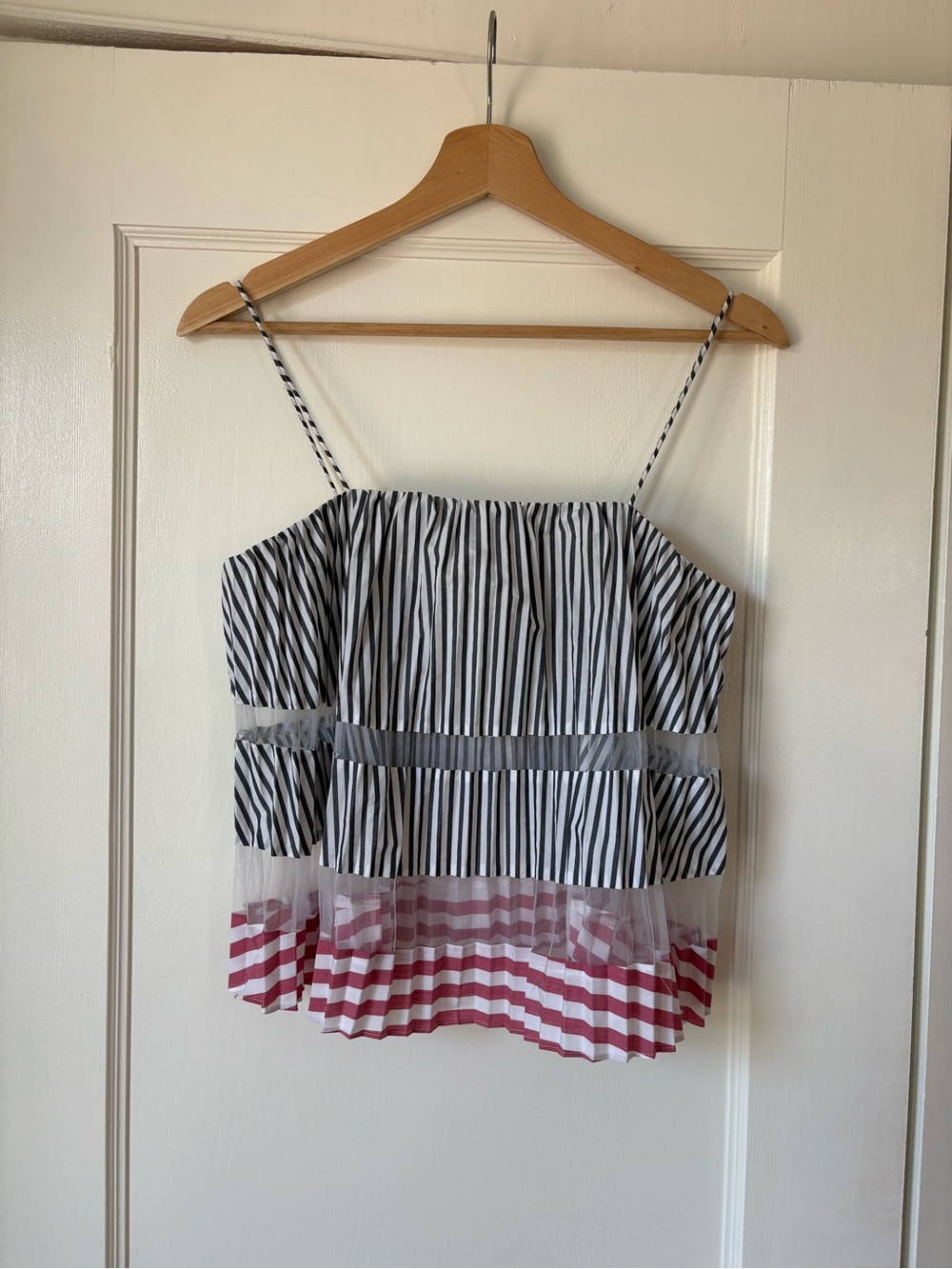 Club Monaco Striped Spaghetti-Strap Top NWT